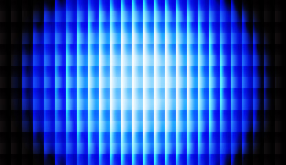 Blue Gradient Glass Effect Background with Bright Light Grid Pattern