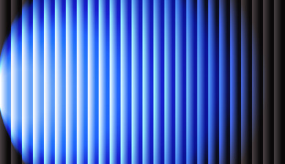 Central Spotlit Blue Vertical Stripes Gradient Background with Glass Effect