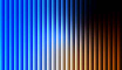 Abstract Blue and Orange Vertical Stripes Gradient Background with Glass Effect
