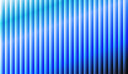Bright Neon Blue Vertical Stripes Gradient Background with Glass Effect