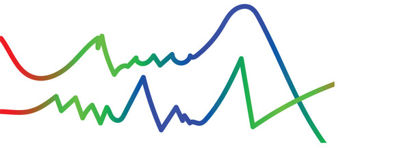 Colorful abstract line art for creative designs