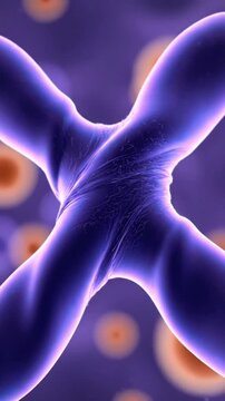 Chromosome Structure Visualization | 3D Microscopic Genetics Animation