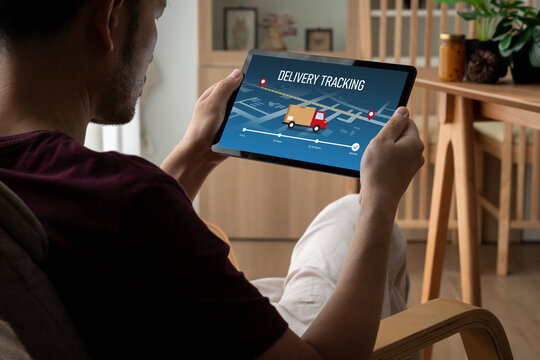 Delivery tracking system for e-commerce and modish online business to timely goods transportation and delivery