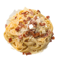 Carbonara isolated on white background