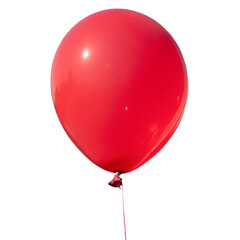 Red Balloon isolated on transparent background
