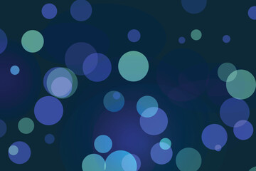 Abstract blue green circles bokeh background