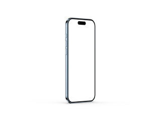 Smartphone Transparent PNG Image with Realistic Shadow | Blank template for mockup