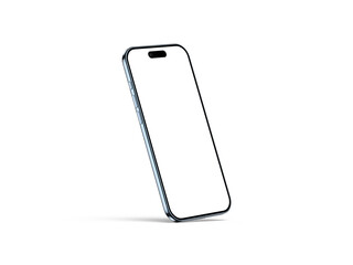 Smartphone Transparent PNG Image with Realistic Shadow | Blank template for mockup