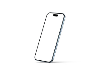 Smartphone Transparent PNG Image with Realistic Shadow | Blank template for mockup