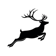 deer silhouette vector design