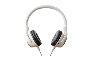 Noise cancelling headphones, isolated on transparent background