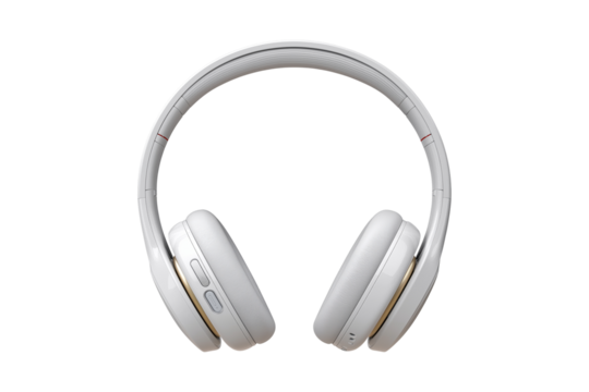 Noise cancelling headphones, isolated on transparent background