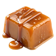 Caramel isolated on white background
