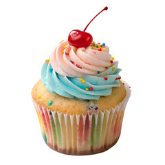Cupcake isolated on white background