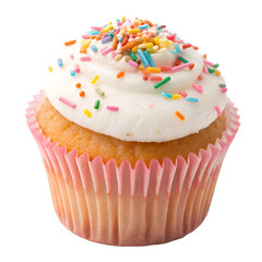 Cupcake isolated on white background