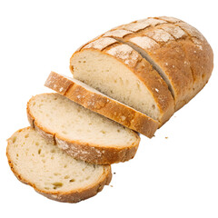 Sliced Bread isolated on white background