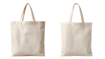  Cotton reusable shopping bag with sturdy handles for groceries and eco-friendly use isolated on white background