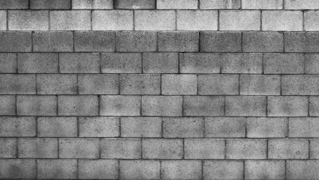 CA Camarillo Cinder Block Wall B&W 2025