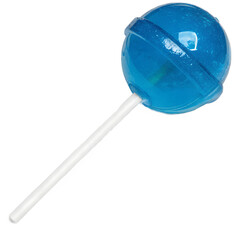 Blue Lollipop isolated on white background