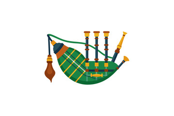 vector illustration of  bagpipe design