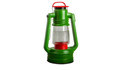 Green and red portable lantern object