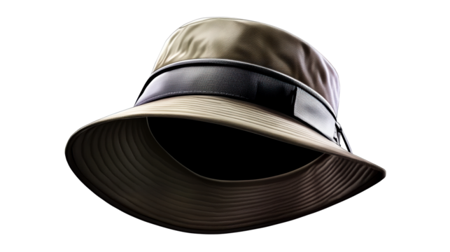 Textured Bucket Hat with Band Accent