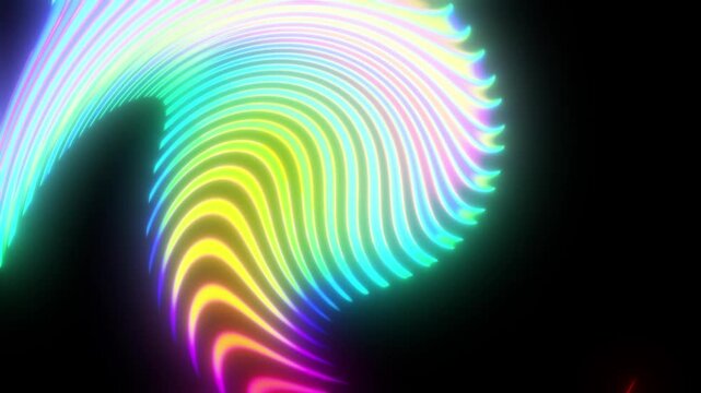 RGB Prisma Glass Gradient Glowing Motion Background, Colorful Refractive Flow