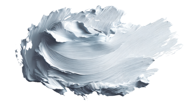 Thick white paint smear with visible brush strokes - Powered by Adobe