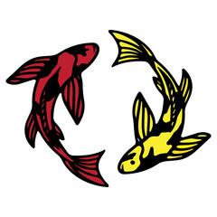 Koi Fish Duo Harmony