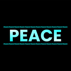 PEACE vector illustration of a modern design