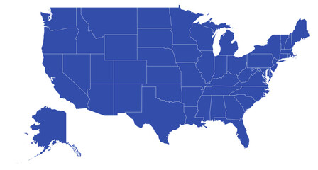Fototapeta premium map of usa