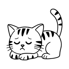 vector illustration of a cat