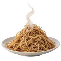 Lo Mein isolated on white background