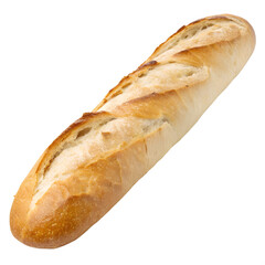 Baguette isolated on white background