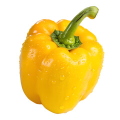 Yellow Bell Pepper isolated on white background
