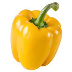 Yellow Bell Pepper isolated on white background