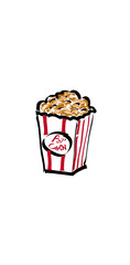 popcorn and soda illustration