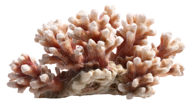 Coral growth with intricate branching structures