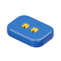 Compact Blue Safety Control Unit Yellow Elements with transparent background