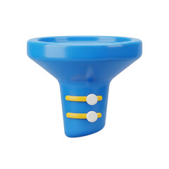 Business Process Management Funnel with Control Sliders with transparent background