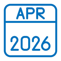 calendar april 2026 icon