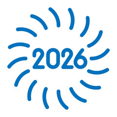 new year 2026 icon