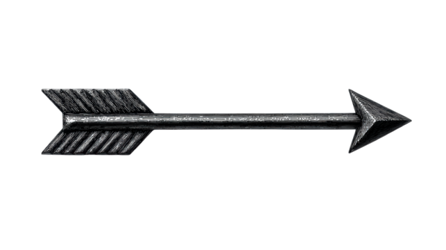 Metal Arrow Directional Symbol