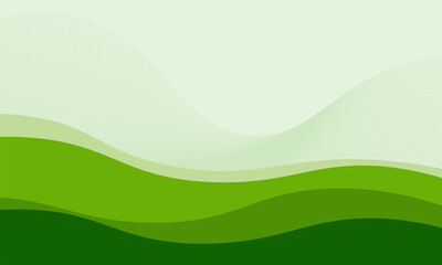 Obraz premium soft and smooth abstract background with gentle green wavy shapes. It evokes a sense of nature, freshness, and organic flow,