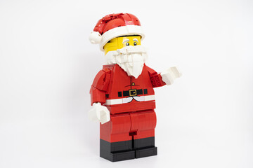 Obraz premium Hong Kong, November 9 2025: one of Christmas character Santa clause celebrate in Christmas
