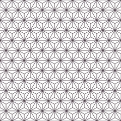 Geometric seamless pattern of interconnected triangles in shades of purple on a transparent background creating a repeating tessellation effect for graphic design