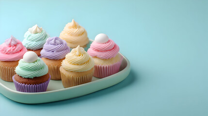 cupcakes on a white background