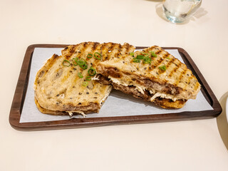 Chicken sandwich with sourdough bread, Barranco, Lima - Peru
