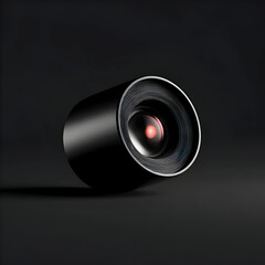 Black Professional Camera Lens