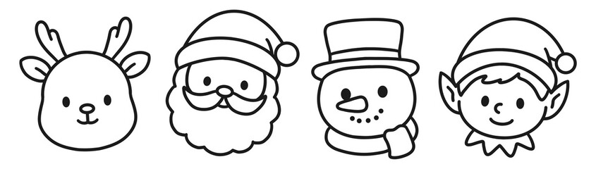 Christmas Doodle Borders